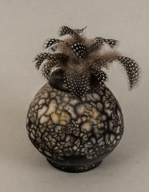 Flower Vase - Raku