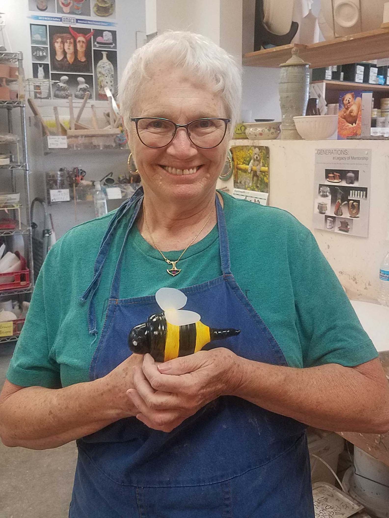 Customer with Bee